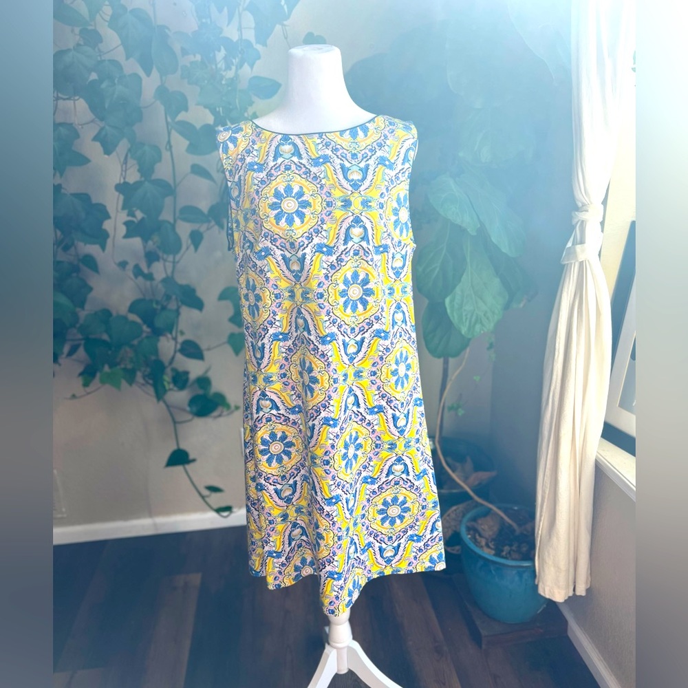 BETSEY JOHNSON Retro Sleeveless Sheath Dress | 14 - Picture 2 of 7